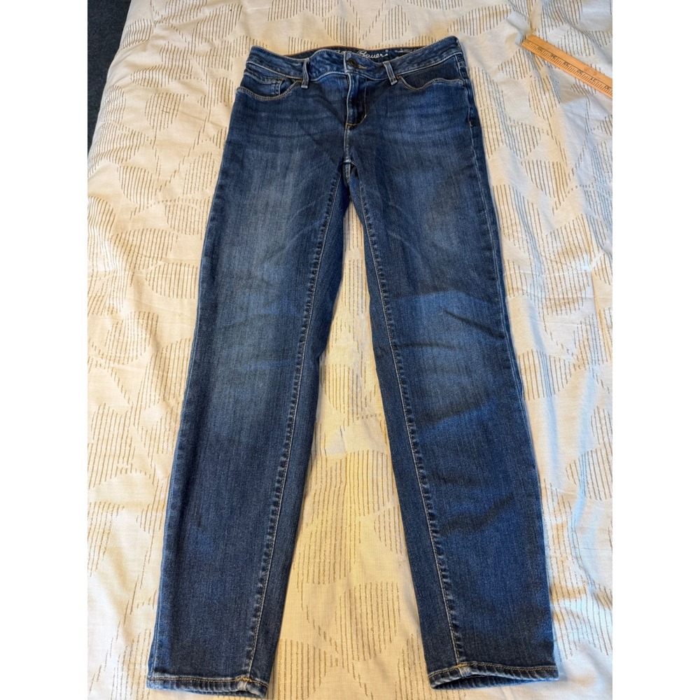 Eddie Bauer Slightly Curvy Skinny Jeans Womens 6 Dark Wash Denim Pants